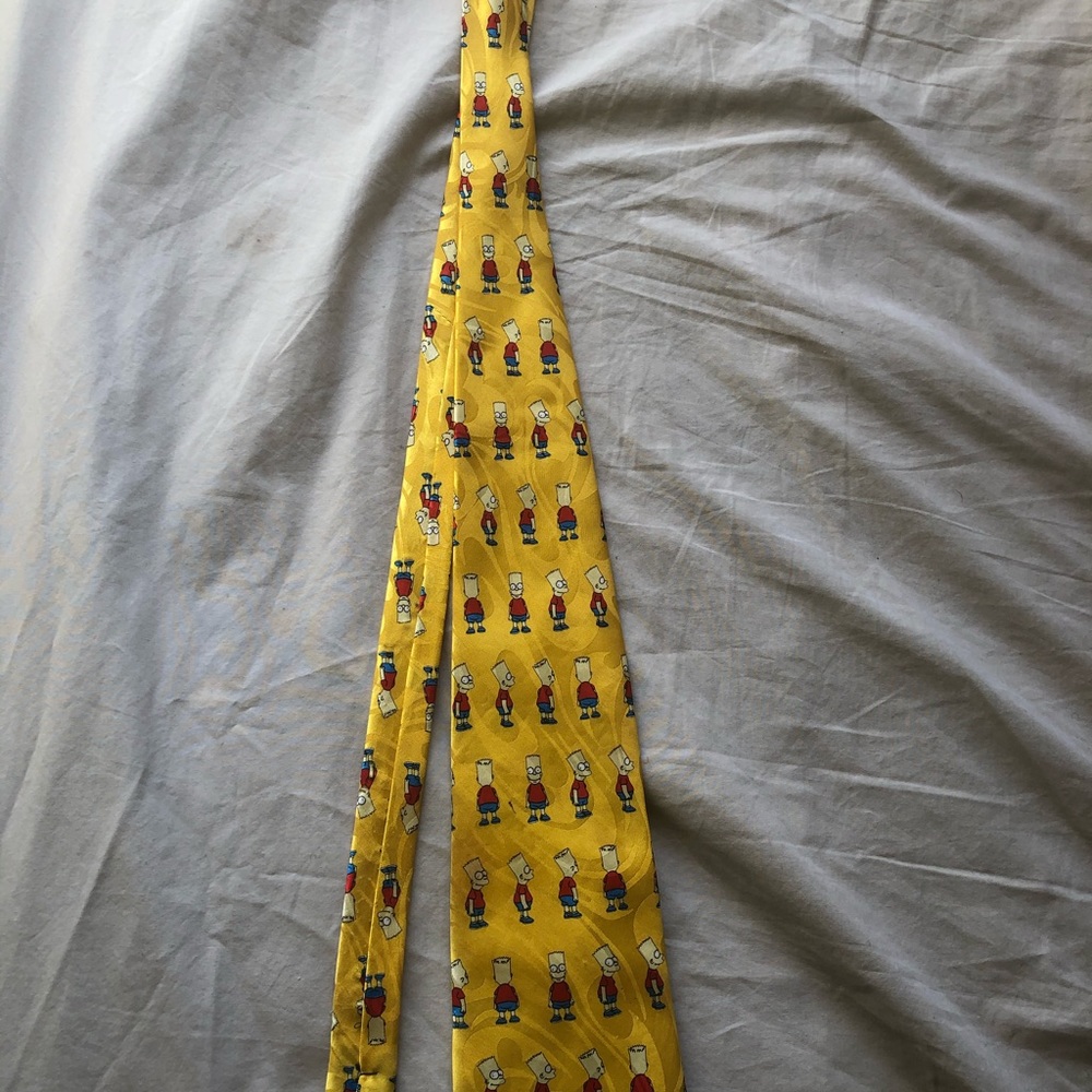 Gold City Bart Simpson Vintage Novelty Tie Necktie